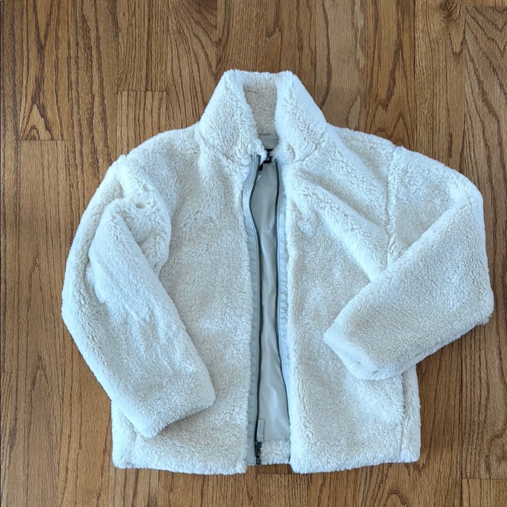 Kids Cozy White Fleece Jacket